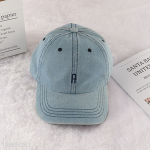 Custom embroidered cotton baseball cap for <em>men</em> women