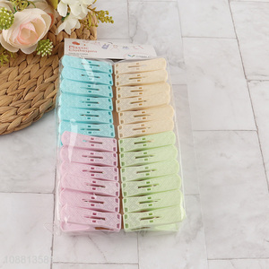 Good quality 24pcs plastic clothes clips food package clips
