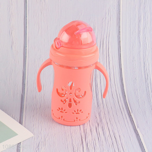 Online wholesale spill proof <em>baby</em> training cup with handles