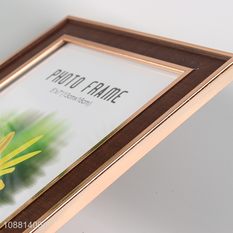 Good Quality 5*7Inch Plastic Picture Frame for Desktop Display