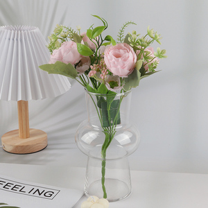 Popular products transparent <em>glass</em> flower vase for sale