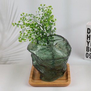 Hot products home decor <em>glass</em> flower vase for sale