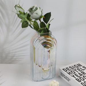 New arrival <em>glass</em> flower vase for home decor