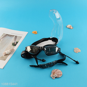 High quality anti-fog silicone swim goggles for <em>men</em> women