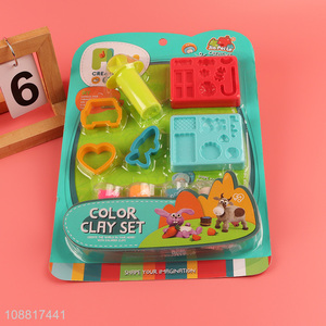 Hot selling color clay set <em>play</em> <em>dough</em> toys set for kids