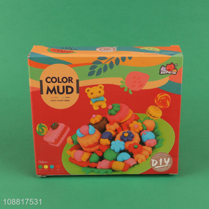 New style non-toxic colored mud play dough toys set