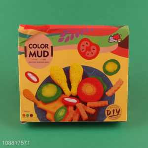 Hot products food series diy children colored mud set
