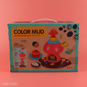 Latest products mushroom machine diy color mud toy set