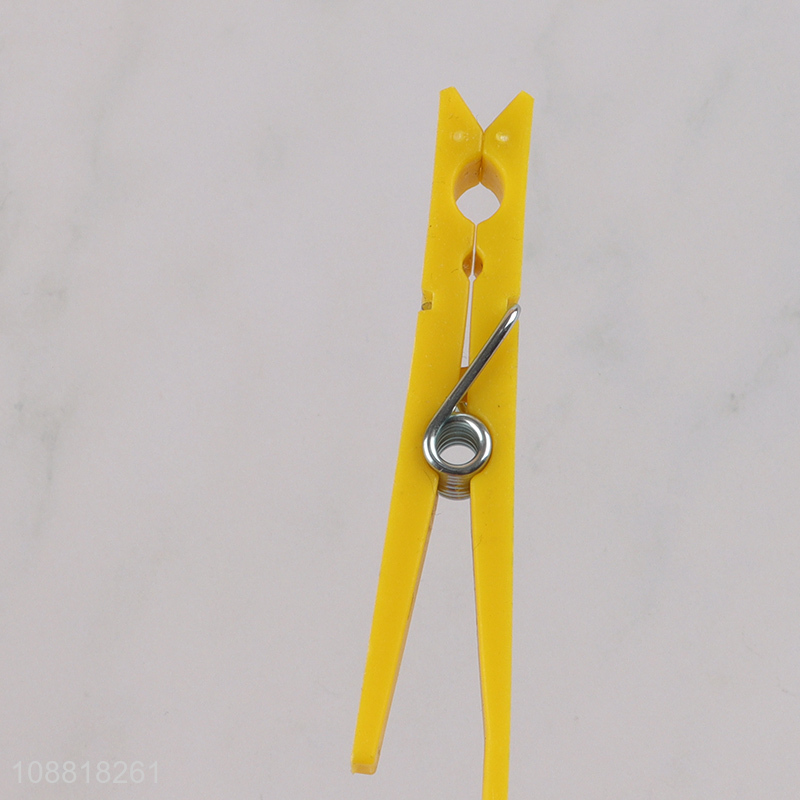 New product 12pcs plastic laundry hook clip clothes pins