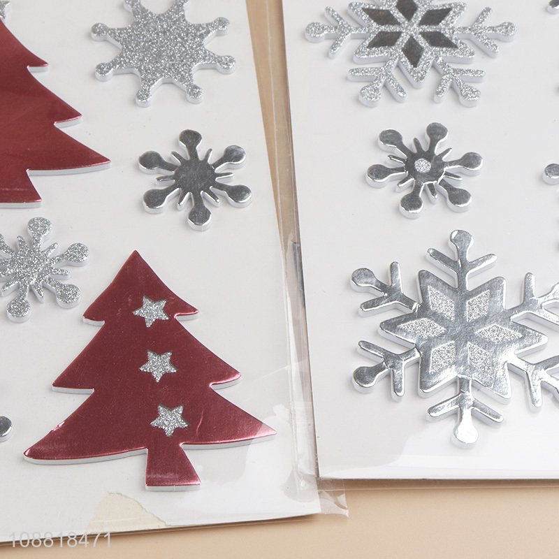 Popular products home decor pvc christmas sticker wholesale