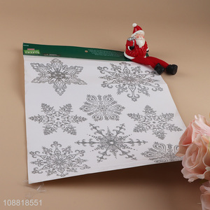 Top products snowflakes shape christmas sticker for home decor