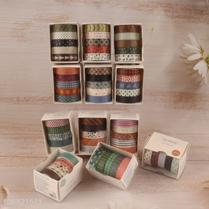 Factory price 5 rolls washi paper <em>tape</em> set for gift wrapping