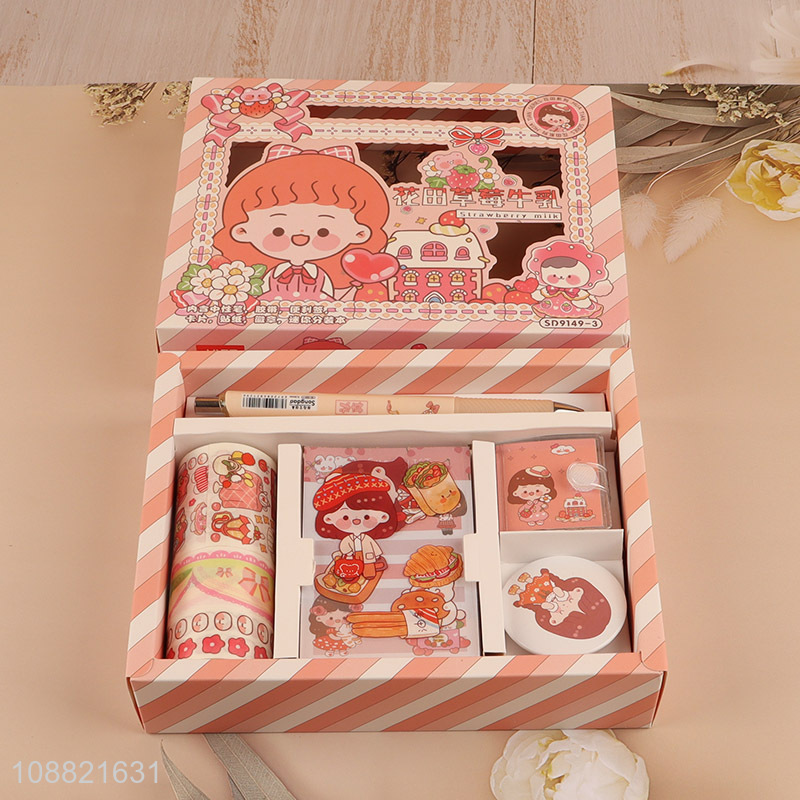 Hot selling kawaii washi paper tapes and stickers set for kids