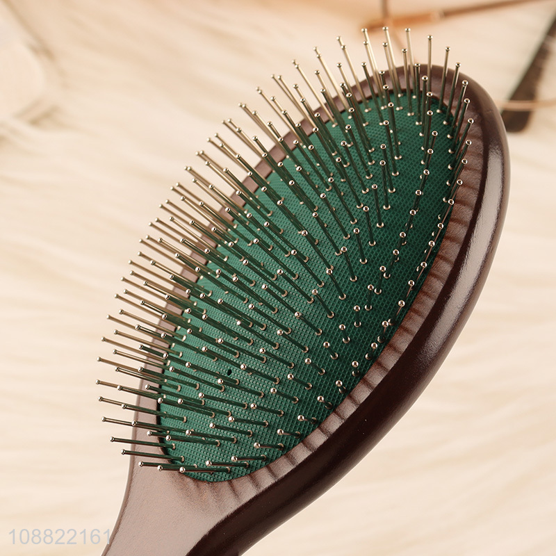 Latest design wooden handle massage hair comb hair brush for sale