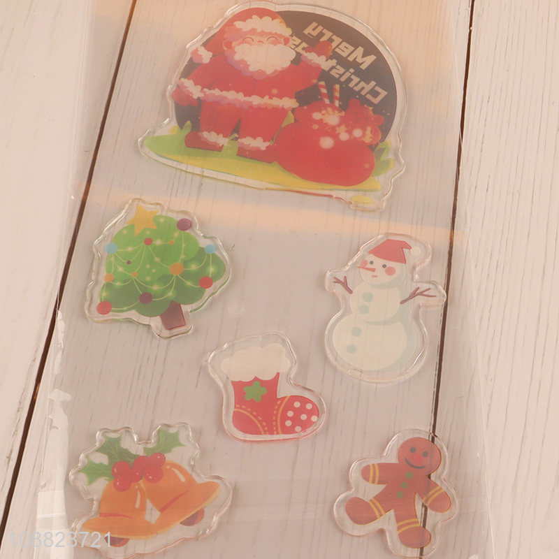 Yiwu Market Christmas Window Stickers Reusable Window Decals