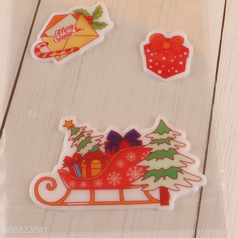 China Imports Christmas Window Stickers Reusable Window Decals