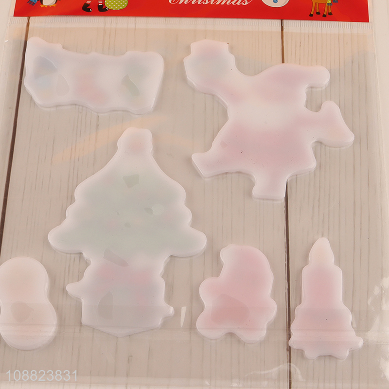 Yiwu Market Christmas Gel Window Clings for Kids Toddlers