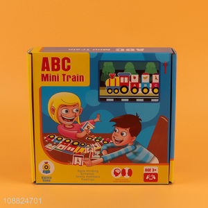 Hot Selling ABC Mini Train Alphabet Puzzle Toy for Kids