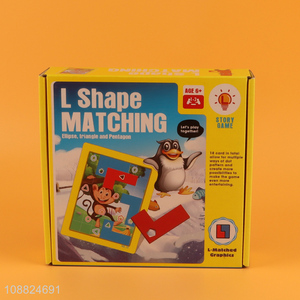 High Quality L Shape Animals Matching Game Puzzle Board Game