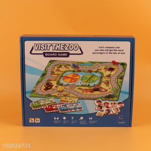 Factory Supply Fun Visit The Zoo Board Game Toy for Kids