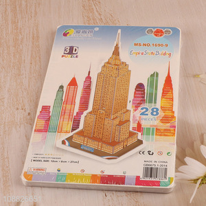 Wholesale 28 Pieces 3D Puzzle Empire State Building Puzzle for Kids
