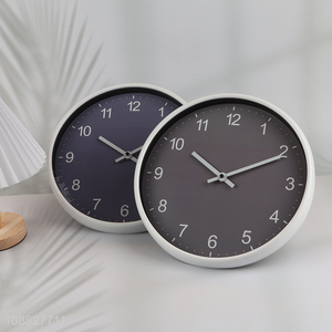 Good quality silent non-ticking plastic wall clock for classroom