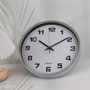 Wholesale battery operated plastic silent wall clock for kitchen