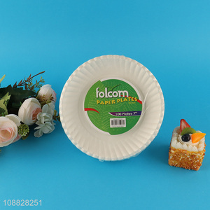 Factory price disposable party supplies paper plate for sale