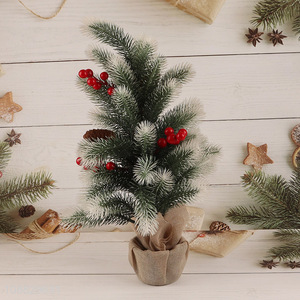 High quality mini artificial <em>Christmas</em> pine tree for desktop decoration