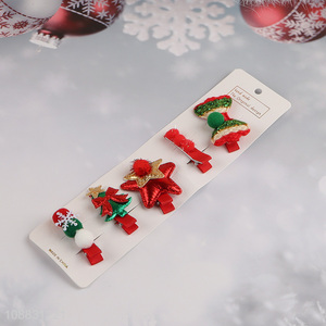 Popular product 5pcs cute <em>Christmas</em> hair clips for women girls