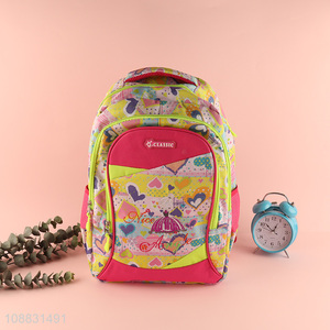 Yiwu market girls cartoon school bag school backpack