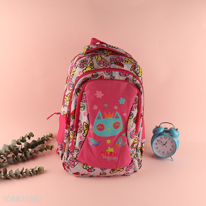 Most popular cartoon girls students school bag school backpack