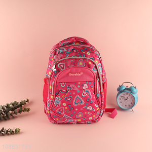 China wholesale heart pattern kids school bag school backpack