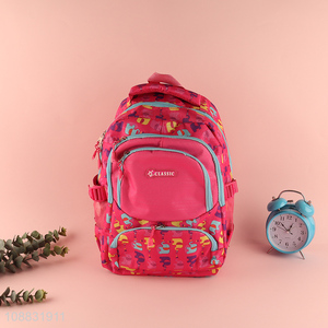 Top quality girls students school bag school backpack for sale