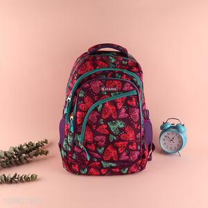 Yiwu market large capacity polyester school bag school backpack