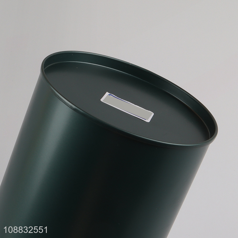 Wholesale round metal canisters tin container for loose tea coffee candy