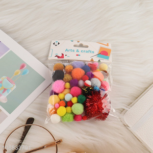 New product colorful pompom balls for DIY jewelry making