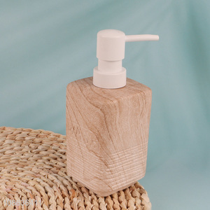 New arrival wood grain ceramic soap dispenser for <em>bathroom</em> kitchen