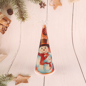 Best price snowman christmas tree top decorative led lights