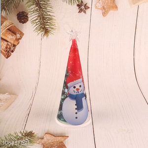 Factory wholesale snowman christmas tree top led lights for decoration