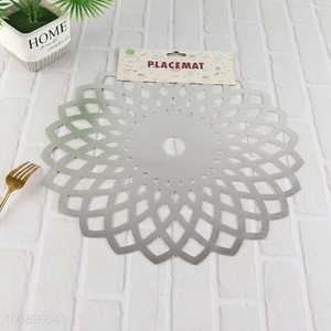 Hot products silver tabletop decoration place mat dinner mat