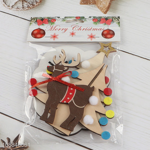 Hot Selling Painted Wooden Christmas Tree Ornaments <em>Party</em> Supplies