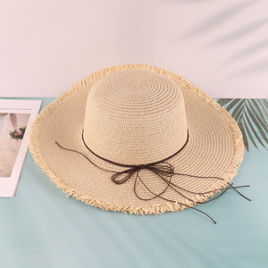 Yiwu market summer beach straw hat sunhat for women