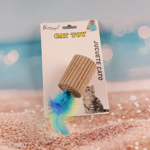 Yiwu market cat interactive <em>toys</em> cat teaser <em>toys</em> with feather