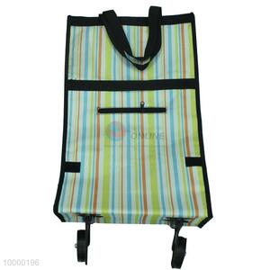 Oxford Foldable <em>Shopping</em> Bag /<em>Shopping</em> <em>Trolley</em> With Plastic Wheel