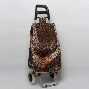 Supermarket Trolley With Leopard Pattern /Shopping Cart With EVA Wheel