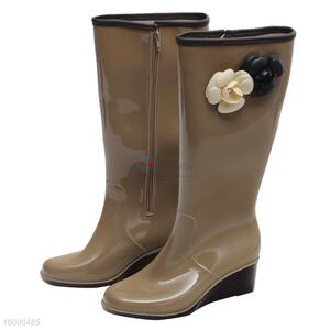 Rainy Day Overshoes/Rubber Boots With Camellia
