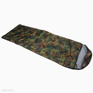 High Quality Army Green <em>Envelope</em> Style Sleeping Bag With Camouflage Pattern
