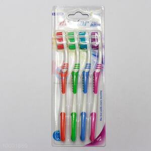 4pcs New style adult toothbrush with soft bristles, OEM service