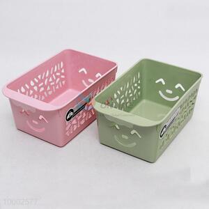 Small size smile face storage basket